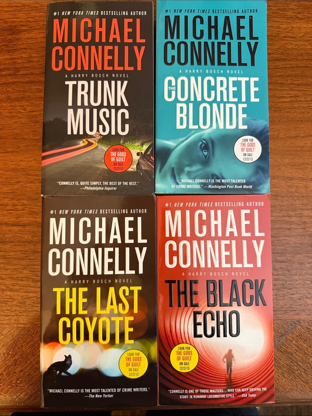 Set of 4 Michael Connelly Novels in Paperback